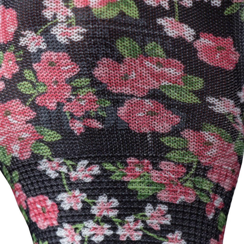 Рукавички трикотажні з частковим ПУ покриттям р7 (чорні, манжет) SIGMA (9446481) - Image 4