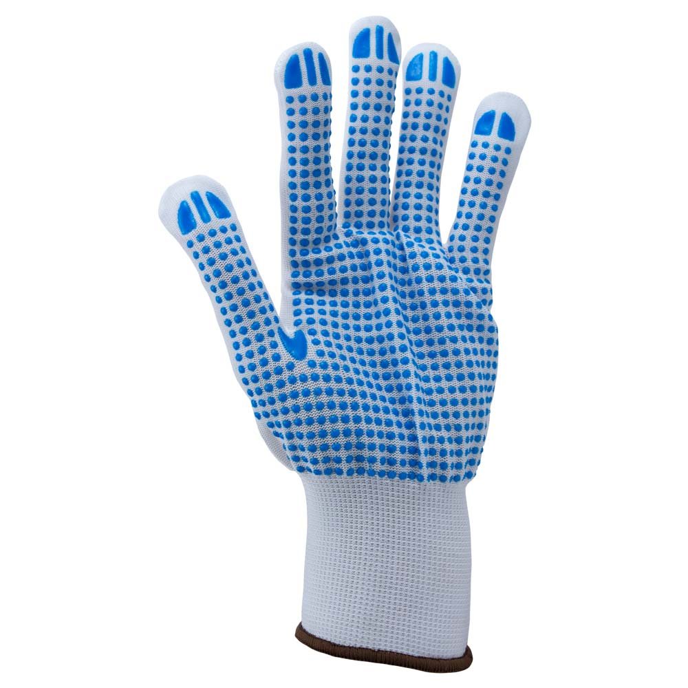 Рукавички трикотажні з крапковим ПВХ покриттям р9 (білі, манжет) КРАТНО 12 парам SIGMA (9442421) - Image 2